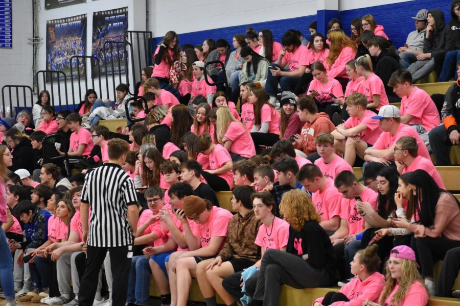Community support: Pink Fighting for Flugaur T-shirts sold better than hotcakes prior to last years pep assembly.