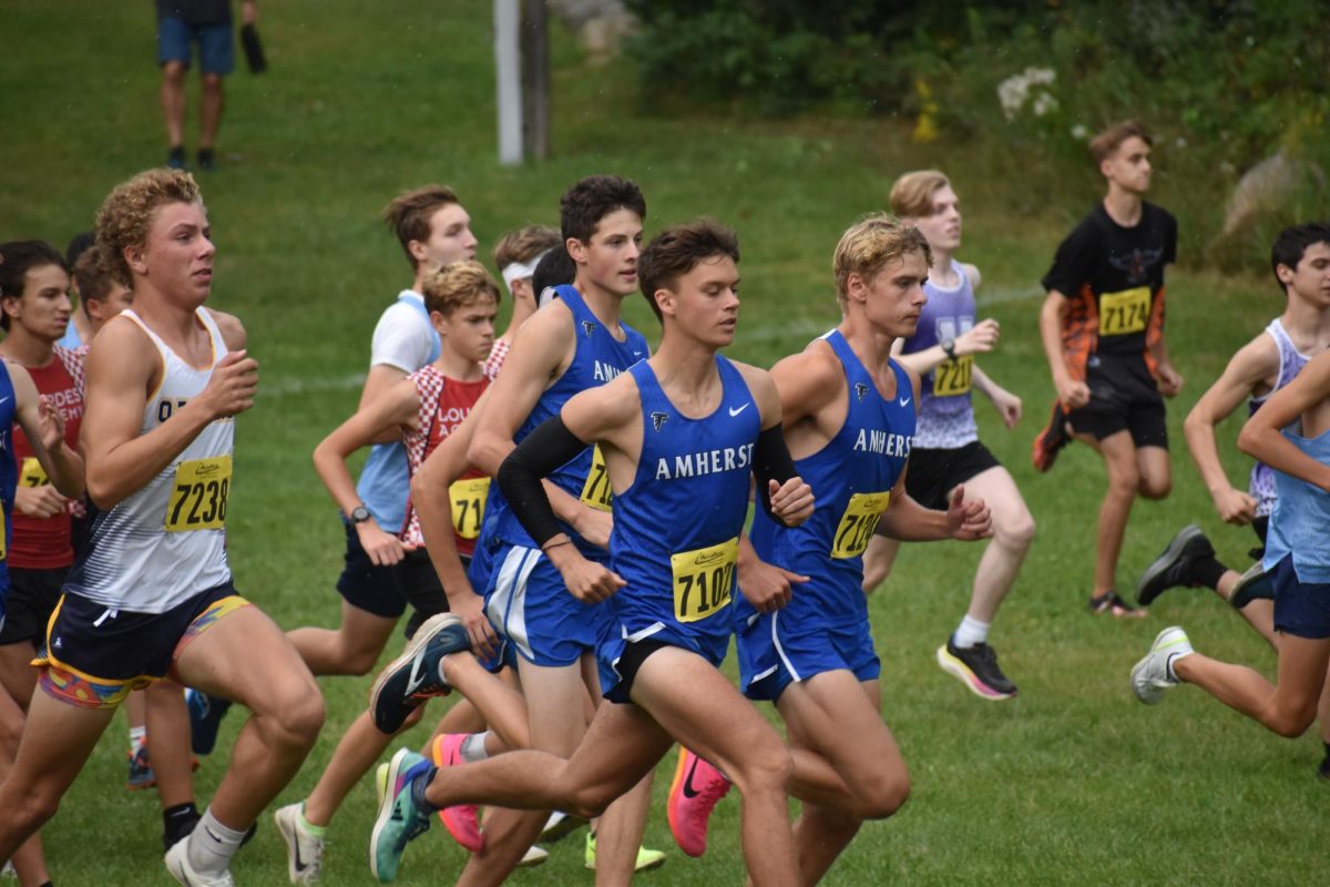 Amherst cross country teams running ahead of the pack with first place finishes