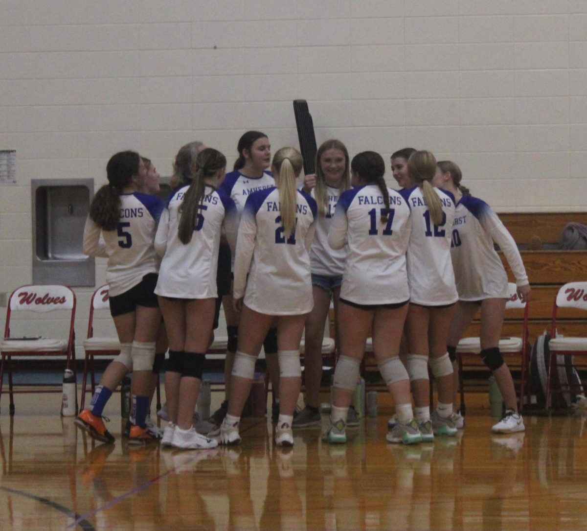 Amherst JV2 Volleyball faces off against Manawa Wolves