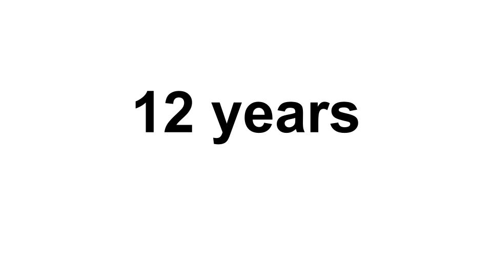 12 Years: A Poem