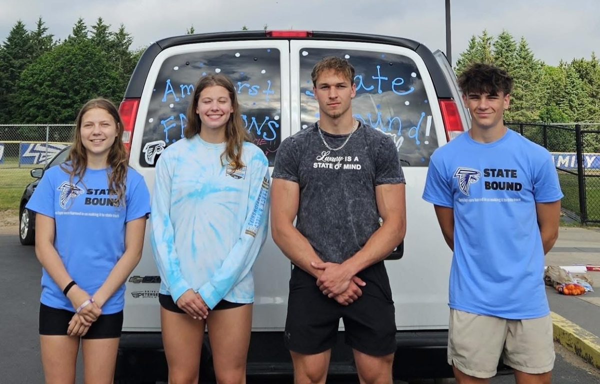 Amherst Sends Four Students to State Track & Field